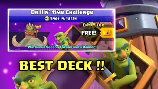 DRILLIN TIME CHALLENGE  Clash Royale [upl. by Ten]