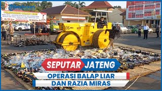 Polres Jepara Jelang Nataru Gencar Operasi Balap Liar dan Razia Miras [upl. by Olrac]