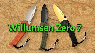 New Budget Folding Knife Design Willumsen Zero 7 Bar Lock Blade on Bearings [upl. by Llenet608]