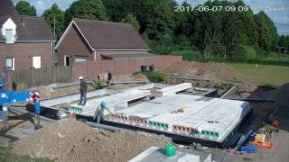 Dag 1 Time lapse fundering Groothuisbouw Emmeloord Maasbracht [upl. by Ellered]