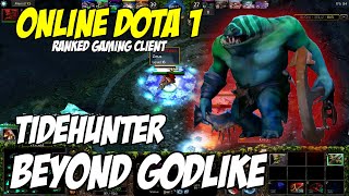 Dota 1 TidehunterLeviathan No Death Game Ranked Gaming Client Asia Public [upl. by Angelico815]