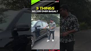 5 things why you should consider Seltos over Citroen Basalt  Times Drive Green shorts [upl. by Marietta]