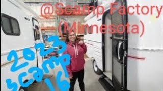 Factory Tour of a 23 Scamp 16  Backus MN [upl. by Airetahs]