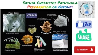 Preparation of Gypsum  Plaster of Paris Learn Chemistry easily [upl. by Gustavo]