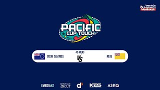 Cook Islands vs Niue 45 Mens  Pacific Cup Touch 2024 [upl. by Sellihca]