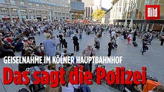 Statement der Polizei zur Geiselnahme am Kölner Hauptbahnhof [upl. by Inalel866]