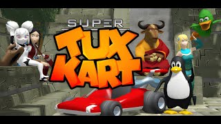 🐧Tux juega SuperTuxKart 📱🐧SuperTuxKart [upl. by Atikahc361]