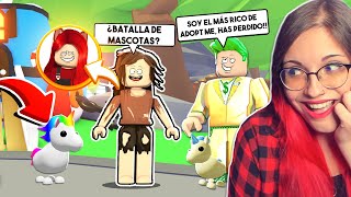 HAGO UNA BATALLA DE MASCOTAS FINGIENDO SER POBRE CONTRA UN MULTIMILLONARIO en ADOPT ME ROBLOX 😱 [upl. by Notseh671]