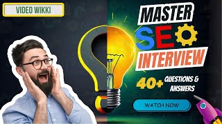 40 SEO Interview Questions amp Answers for Freshers and Experience  Ace Your Next SEO Interview [upl. by Notserc780]