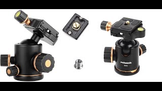 Pergear TH3 Pro DSLR Camera Tripod Ball Head Review [upl. by Ilam374]