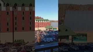 11292024 till 11302024 balcony view from Park Tower Inn 🏨 in downtown Pigeon Forge Tennessee [upl. by Graehl]