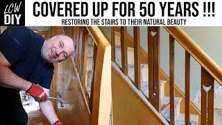 Removing Hardboard Panels from Stairs After 50 Years  DIY Vlog 23 [upl. by Oinegue]