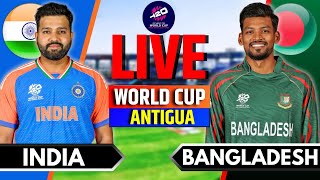 India vs Bangladesh T20 World Cup Match  Live Score amp Commentary  IND vs BAN Live  T20 WC 2024 [upl. by Hsina]