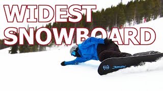 Attempting to Carve the Worlds Widest Snowboard feat Ryan Knapton [upl. by Buehrer]