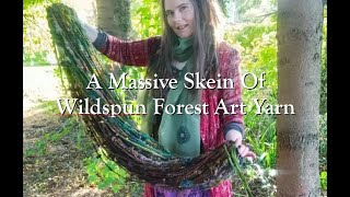 A Massive Skein Of Wildspun Forest Art Yarn [upl. by Bernhard304]