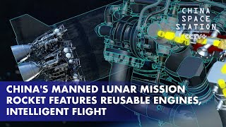 Chinas Manned Lunar Mission Rocket Features Reusable Engines Intelligent Flight [upl. by Wystand748]