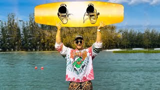 IS THIS THE BEST WAKEBOARD OF 2023 SLINGSHOT WAKE 2023 SALMON BOARD REVIEW [upl. by Reyem]