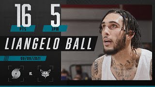 LiAngelo Ball hits FIVE 3s in NBA Summer League debut for the Hornets  NBA Highlights [upl. by Nikral]