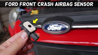 FRONT CRASH IMPACT AIR BAG SENSOR LOCATION ON FORD FORD AIRBAG SENSOR [upl. by Dorkus]