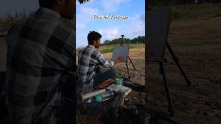 Outdoor landscape painting painting drawing art reels [upl. by Anatol]