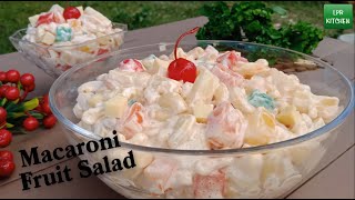 Easy Macaroni Fruit Salad Recipe  How to Make Macaroni Fruit Salad [upl. by Repotsirhc]