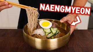 Quick amp Easy Korean COLD NOODLE SOUP l MUL NAENGMYEON Recipe [upl. by Herzog31]