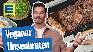 Veganer Linsenbraten  Veganes Weihnachtsessen [upl. by Susanetta]