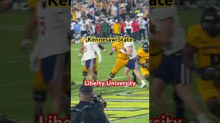 Kennesaw State Touchdown Run footballshorts kennesawstate libertyuniversity collegefootball [upl. by Ahsekad]