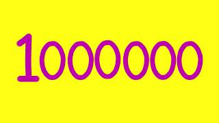 Numbers 1 to 1000000  11000000 3D [upl. by Davon]