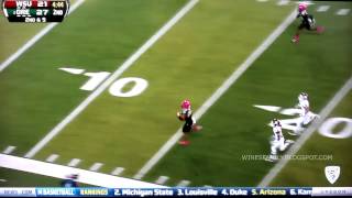 Thomas Tyner 66 yard TD run vs Washington St 10192013 [upl. by Naivart]