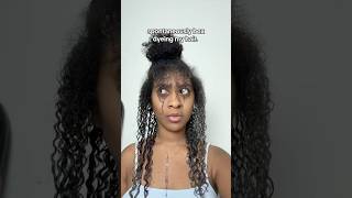 box dyeing my hair at home😳 peekaboodye curlyhair curlyhairstyles 3chair 3bhair hairtutorial [upl. by Velleman812]