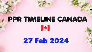 Todays PPR Timeline 🇨🇦  Sowp  Study PPR  27 FEB 2024 [upl. by Eelitan]