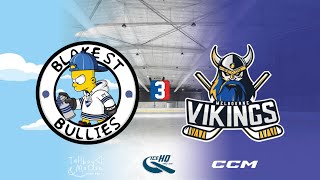 Blake St Bullies v Vikings  Div 3  5th November  IceHQ Rec League ice hockey [upl. by Araz763]