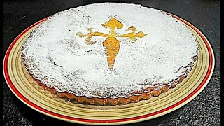 TARTA DE SANTIAGO  TARTA DE ALMENDRAS  FACIL Y CASERA [upl. by Yaffit]