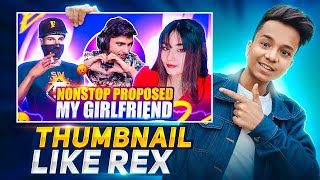 How To Make Thumbnail LIke REX  Rex Jaisa Thumbnail Kaise Banaye [upl. by Naneek]