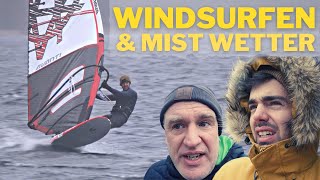 Ekelhafter geht kaum🥶  WINDSURFEN im WINTER [upl. by Dnalevelc]