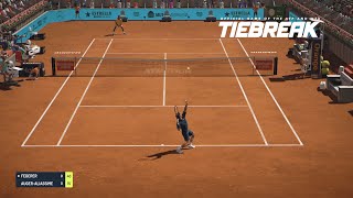 TIEBREAK  Roger Federer Vs Felix AugerAliassime I Madrid Masters I Expert Difficulty PS5 [upl. by Byran484]