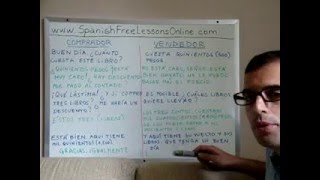 Lesson 13 Conversational Spanish Buying amp Selling 22 [upl. by Alcina]