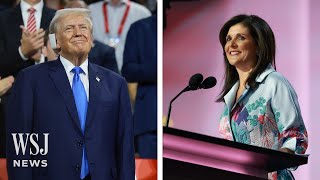 RNC 2024 Highlights Nikki Haley ‘Strongly’ Endorses Donald Trump  WSJ News [upl. by Ahusoj]