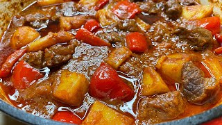 EASY AND DELICIOUS GOULASH RECIPE  GOULASH RECIPE  TRY THIS WITH RICE 😋😋😋 [upl. by Marka]