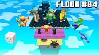 Minecraft But Each FLOOR Gets More Difficult 100 Floors [upl. by Nigam]