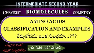 BIOMOLECULES  Amino Acids  Classification chemistry class12 education english andhraprdesh [upl. by Yssej]