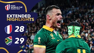 The greatest match EVER  France v South Africa  Rugby World Cup 2023 Extended Highlights [upl. by Mattias]