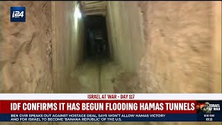 IDF confirms beginning to flood Hamas terror tunnels with seawater [upl. by Coco976]