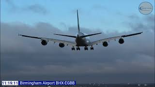 Birmingham Airport R33 LIVE 10012024 planespotting [upl. by Yasmeen]