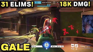 🤯31 ELIMS GALE TOP 500 ASHE GAMEPLAY OVERWATCH 2 SEASON 11 [upl. by Kudva900]