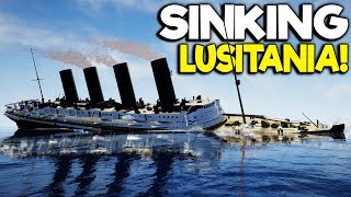 ESCAPING THE SINKING LUSITANIA  RealTime Lusitania Sinking Gameplay [upl. by Enaoj357]