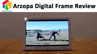 Arzopa 10 inch Widescreen Digital Photo Frame Review [upl. by Eelsnia]