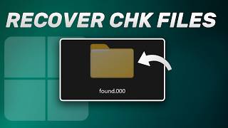 Show and Recover CHK Files from found000 Folder on Windows [upl. by Nwahsem20]