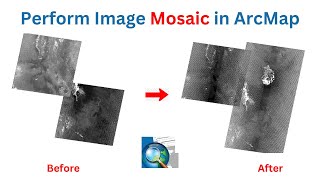 Perform Image Mosaic in ArcMap map arcmap mosaic gis [upl. by Einnaej303]